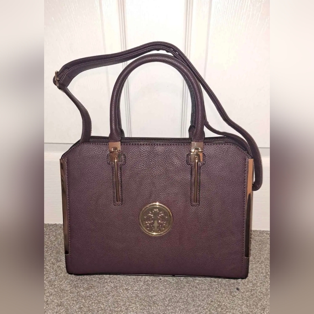 Dasein Pebbled Vegan Leather Handbag
